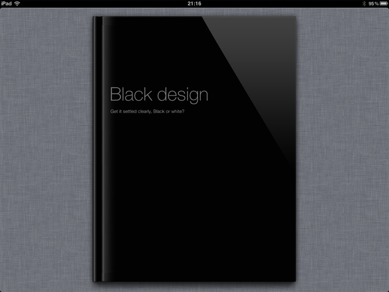 iBooks電子書籍 デザイン制作 iPad iBooks Author Black design