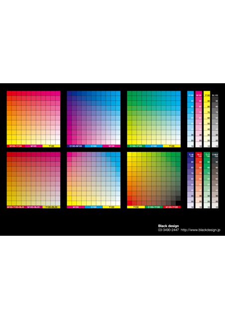 カラーチャート デザイン 情報源 デザイン資料 デザイン制作 カタログ パンフレット Black Design